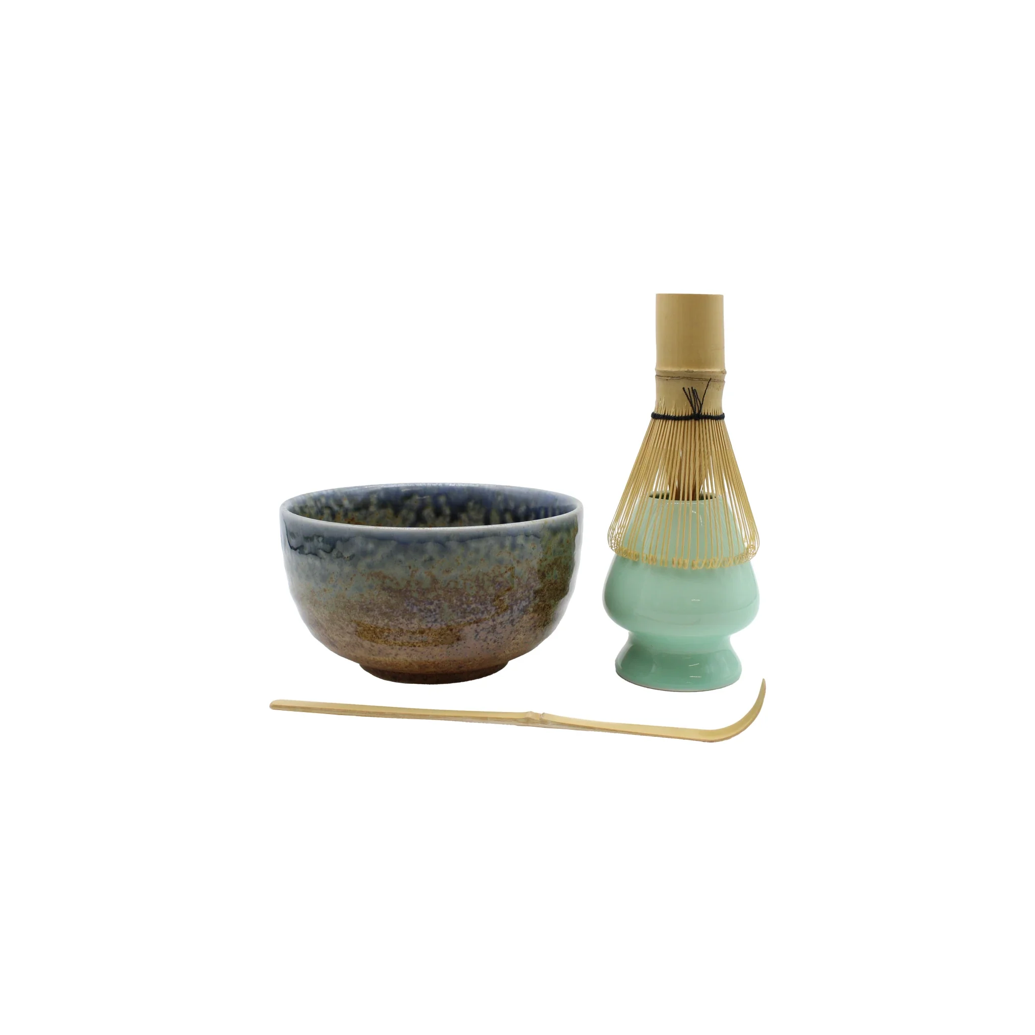 Matcha Tea Set - Blue & Brown - Image 4
