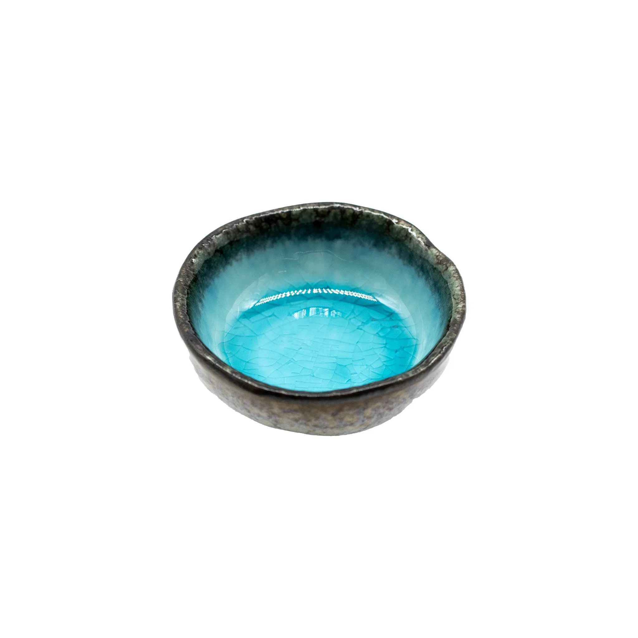 Soy Sauce Dish - Sky Blue & Black - Image 3