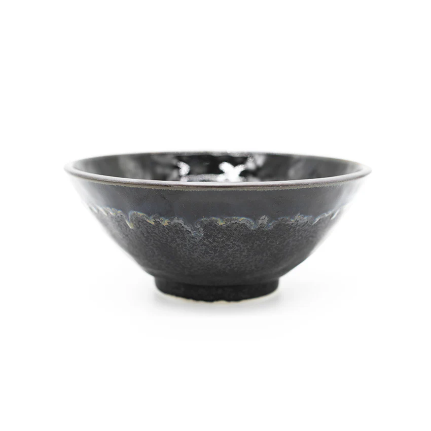 Udon Bowl - Matt Black with Shiny Edge - Image 3